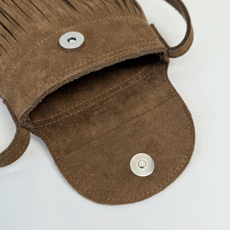 Clutch Vintage Ruskind Kvastdetalje | Delaney