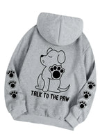 Unisex Hoodie Hundemotiv Oversized Pasform Fleeceforing Komfort | Kavro