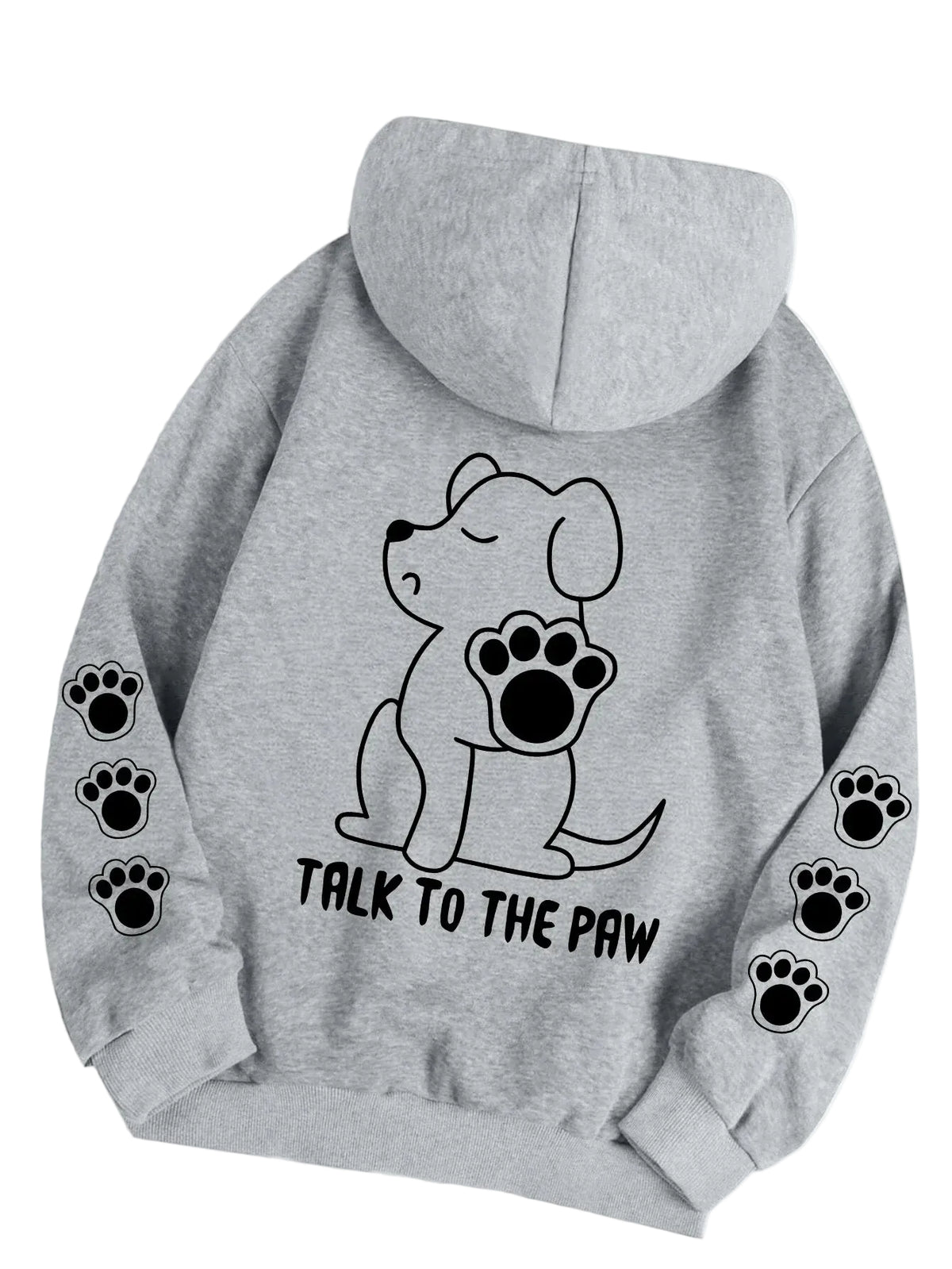 Unisex Hoodie Hundemotiv Oversized Pasform Fleeceforing Komfort | Kavro