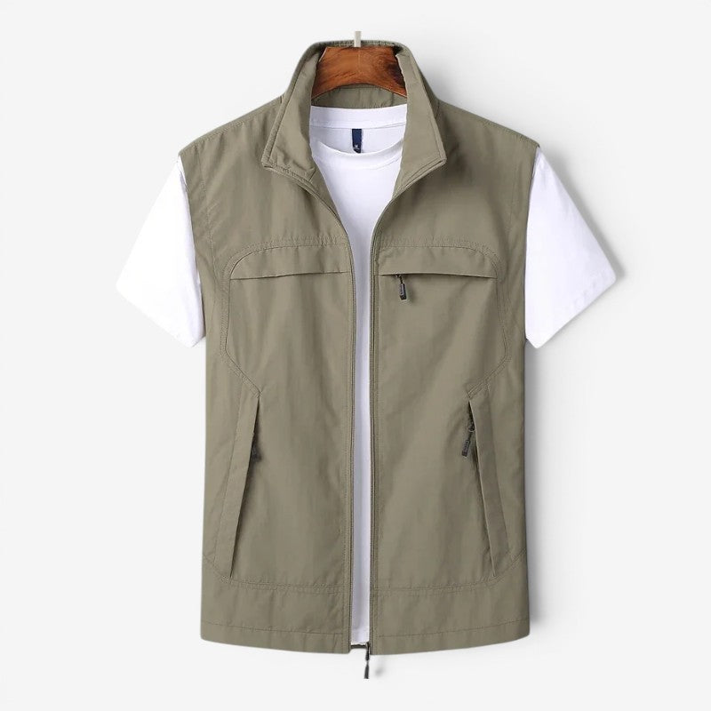 Herre Utilityvest Multifunktionel Lommer | Branton