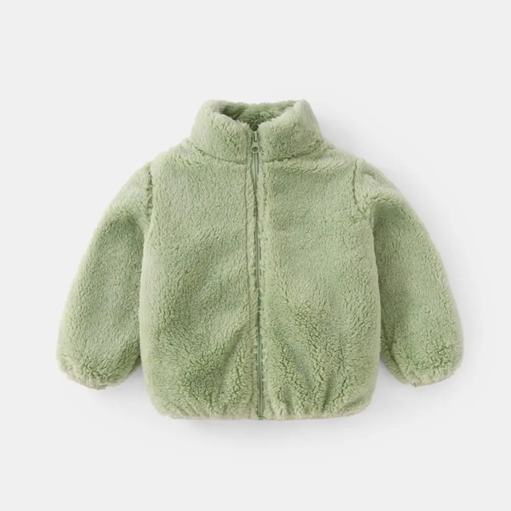 Norvix Tate Unisex Børnejakke Corduroy Med Lynlås Varm Efterår Vinter