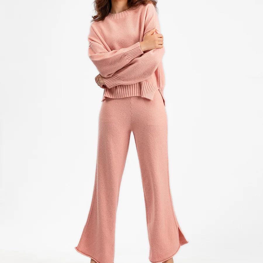 Strik Sæt Oversized Komfort Casual | Norixa