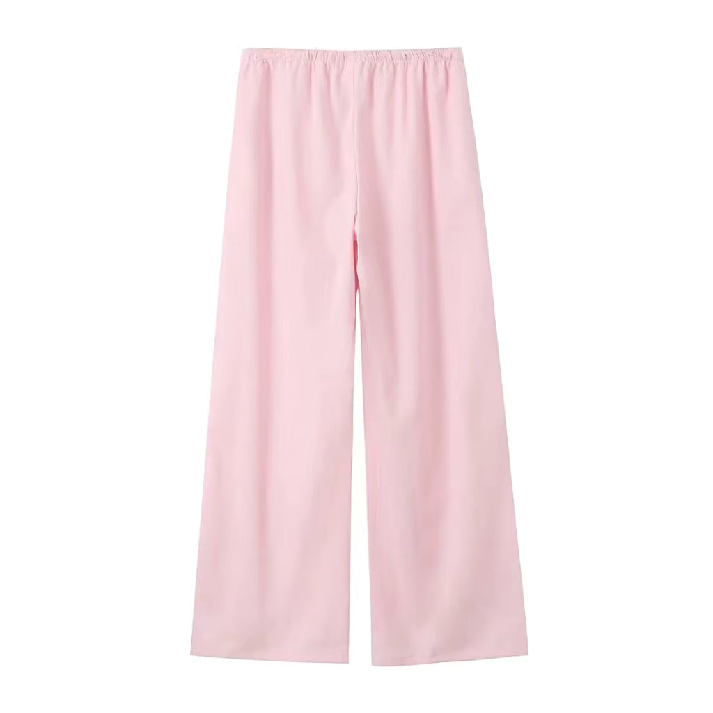 Jakkesæt Løs Elegant Wide Leg Sæt | Zyrel