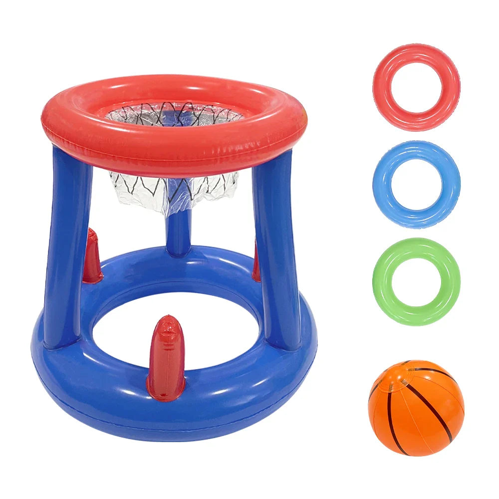 Oppustelig basketballkurv med PVC vandspil | HoopGlide