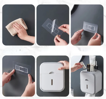 Toiletpapirholder Opbevaring Vægmontering Badeværelse | RollGuard