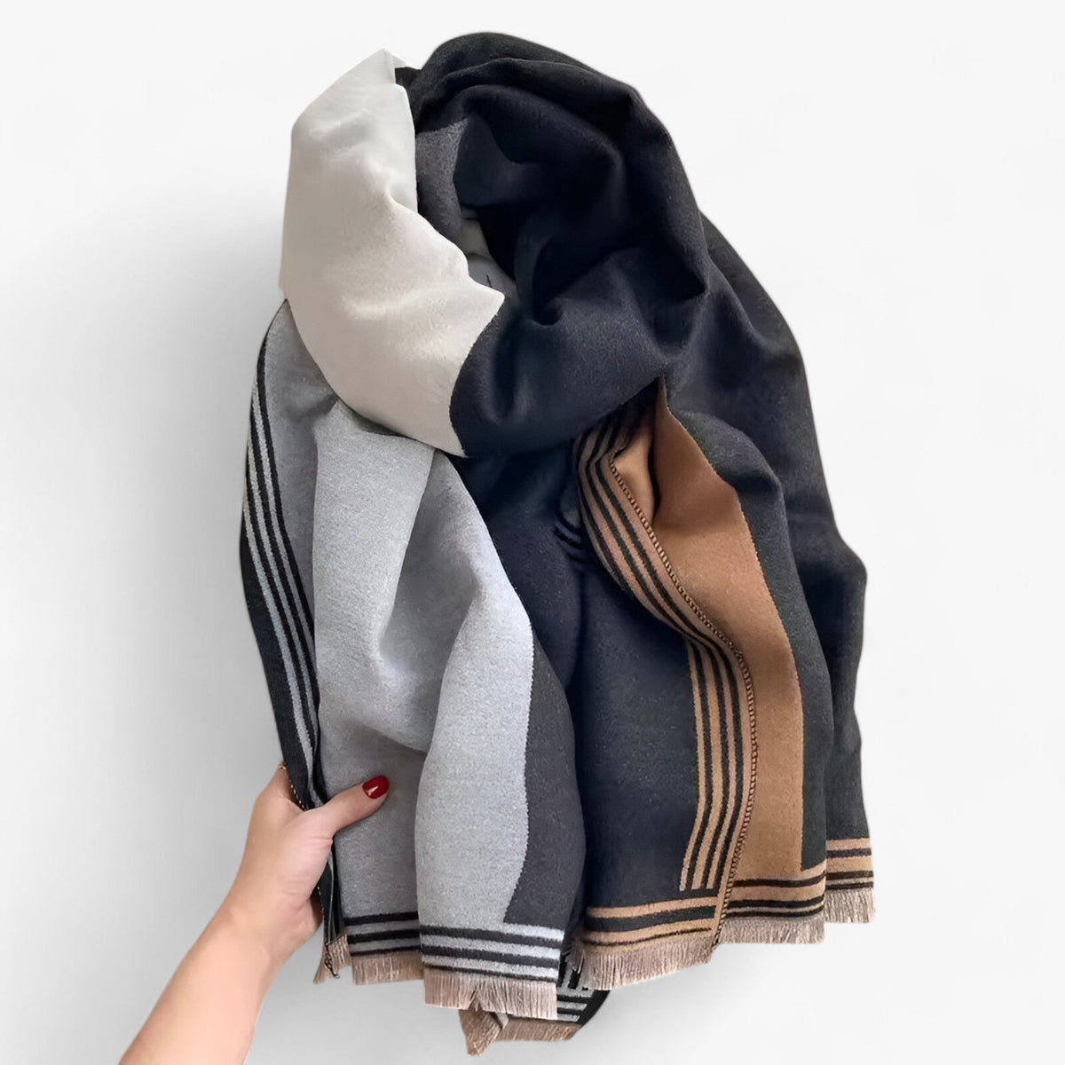 Tørklæde Oversized Geometrisk Multifunktionelt Styling | Virel