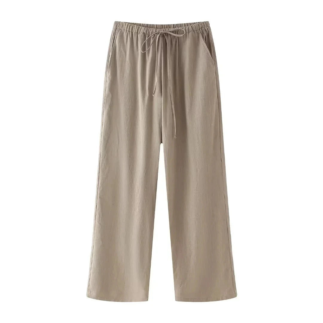 Sæt 2-delt Blazer V-Hals Wide Leg | Estrella