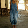 Wide Leg Jumpsuit Høj Talje Polyester | Salenza