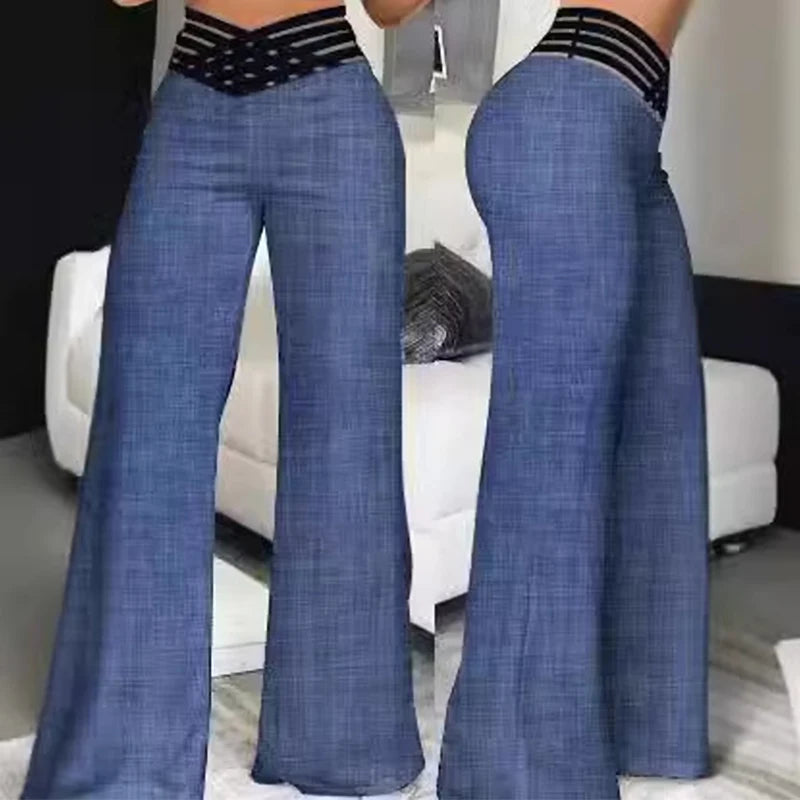 Bukser Wide Leg Høj Talje Slim Fit | Zenvyra