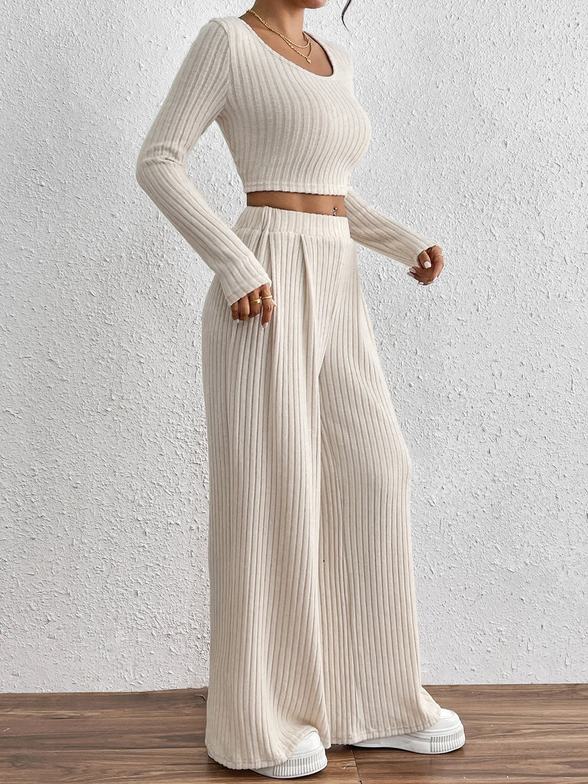 Sæt 2-delt Stretch Løs Sommer Casual | Paloma