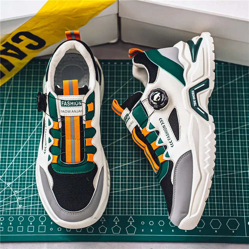 Herre Sneakers Drejelukning Mesh Letvægt Komfort | Zenvor