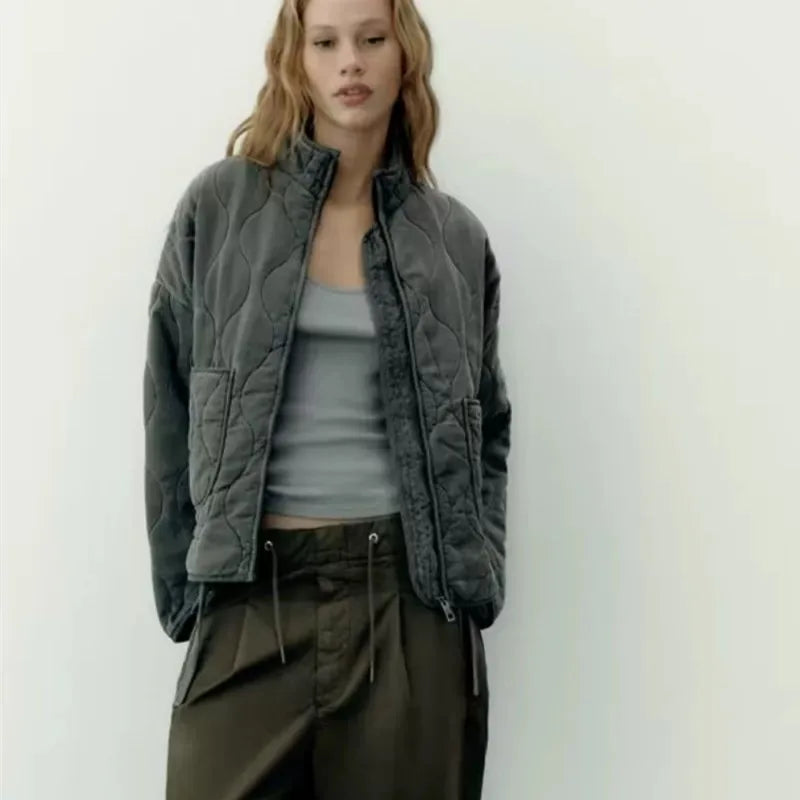 Jakke Turtleneck Wide Fit Gevoerd Herfst Winter | Zarex