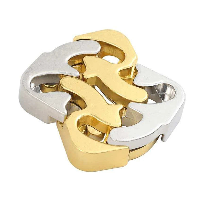 Geometrisk 3D metalpuslespil til unge og voksne med manuel samling | Marcello