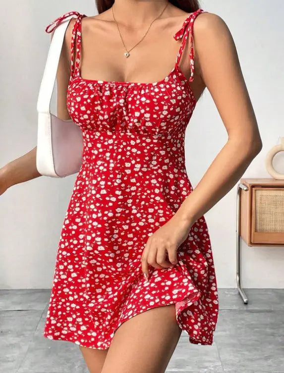 Kjole Backless Mini Sommer Slim Pasform | Velmira