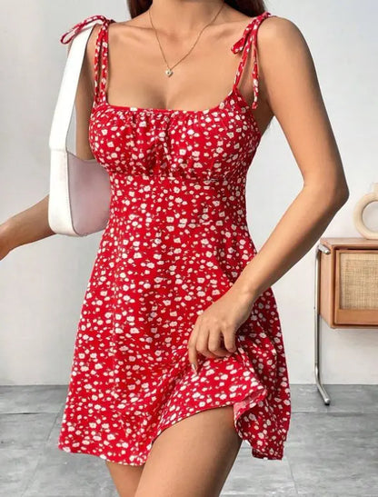 Kjole Backless Mini Sommer Slim Pasform | Velmira