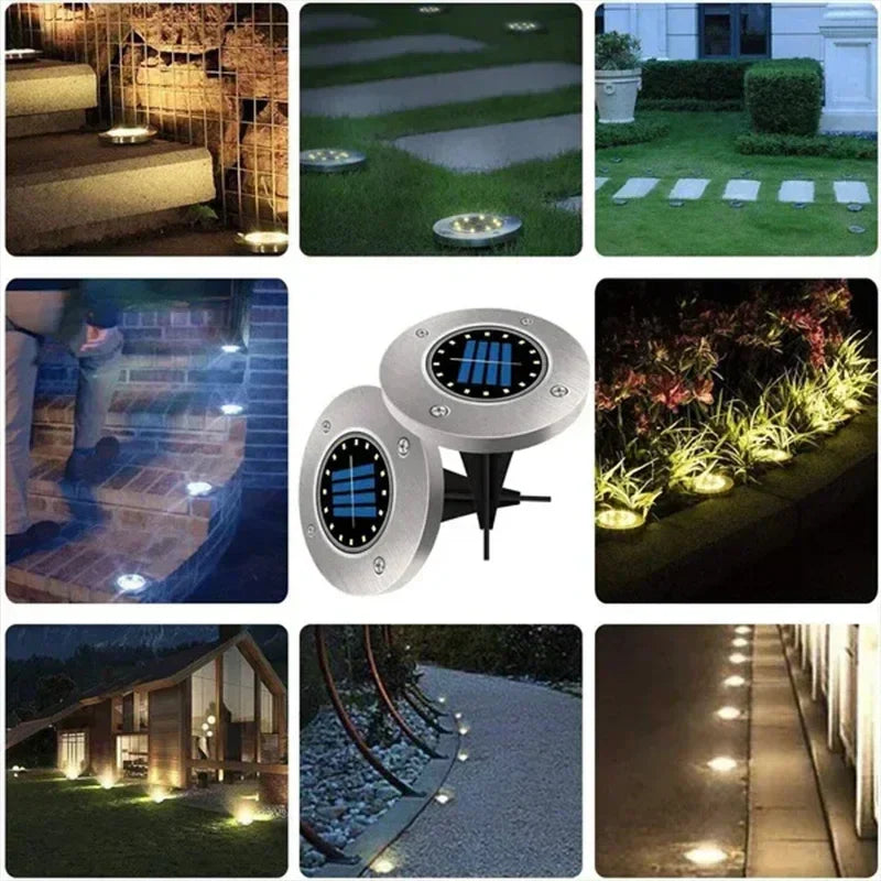 Solar Jordlampe LED Udendørs Sti Belysning | Clarivo