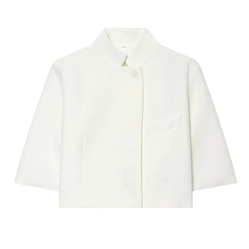 Cropped Blazer Klassisk Kortærmet | Valenza
