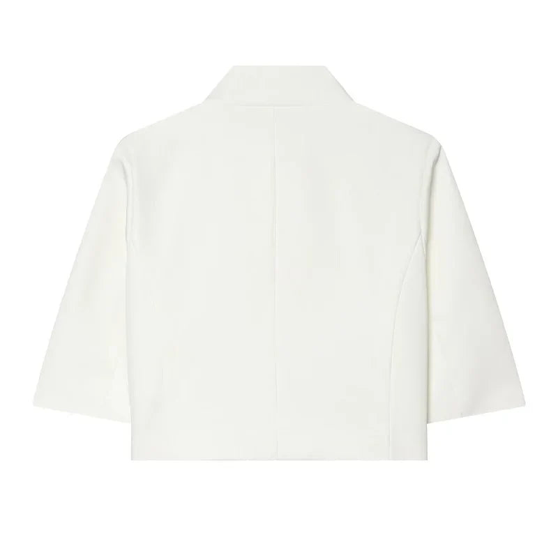 Cropped Blazer Klassisk Kortærmet | Valenza