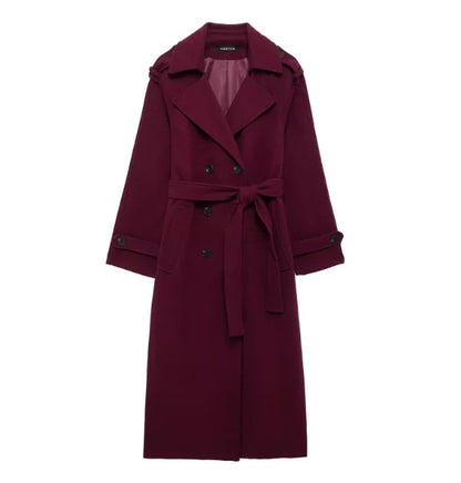 Dame Trenchcoat Klassisk Bomuld Efterår | Brinley