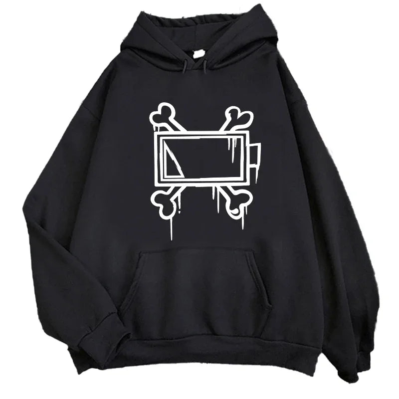 Unisex Hoodie Geometrisk Mønster Let Polyester Casual Komfort | Xyron