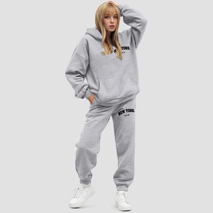 Dames Hoodie Set Oversized Fleece Jogger | Elvara