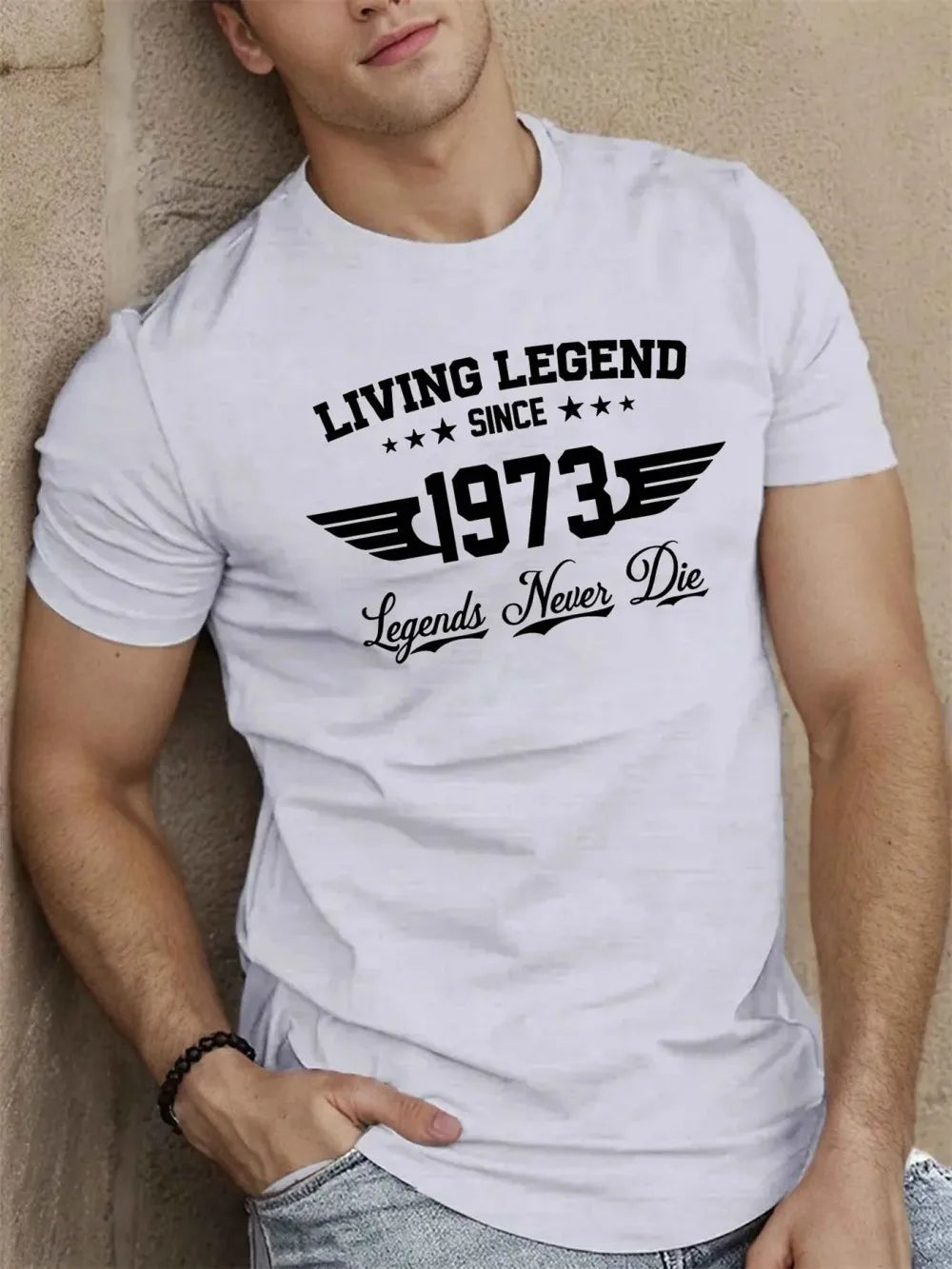 Kaelor – Letvægts T-shirt med 1973 Print Komfort til Sommer