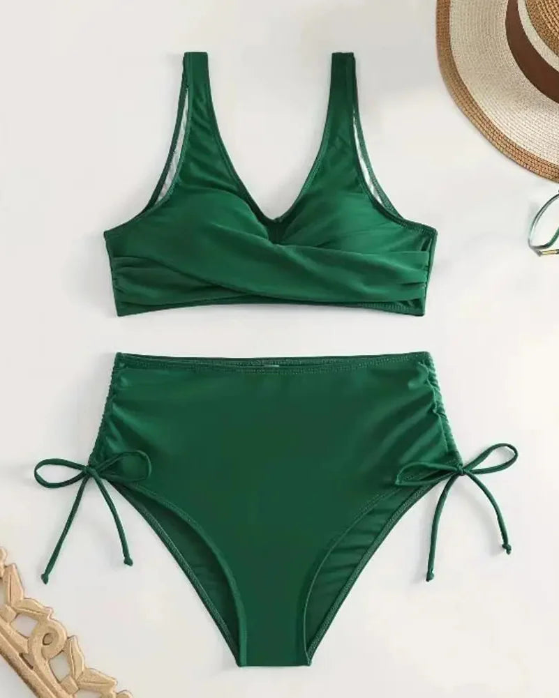 Bikini sæt høj talje shaping justerbar | Valensa