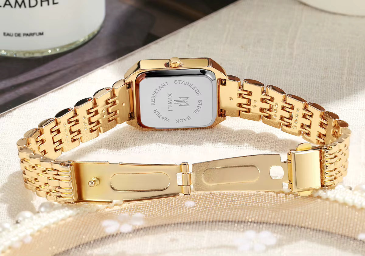 Rektangulært Armbåndsur Minimalistisk Stål Kvarts | Sapate