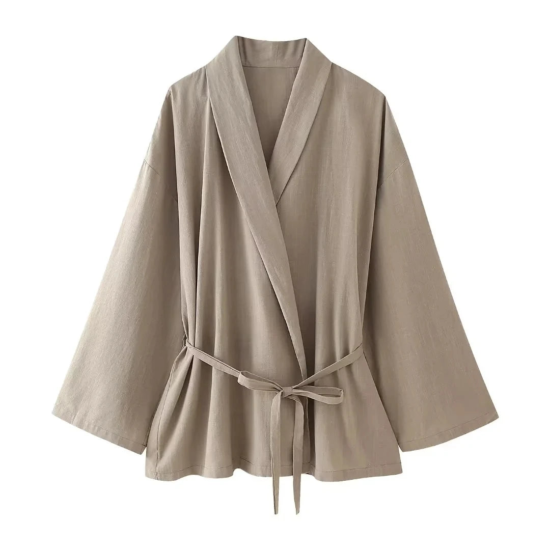 Sæt 2-delt Blazer V-Hals Wide Leg | Estrella