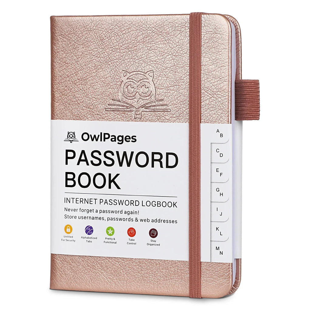 Passwordbog Alfabetisk Hardcover | SecureVault