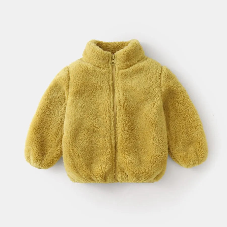 Norvix Tate Unisex Børnejakke Corduroy Med Lynlås Varm Efterår Vinter