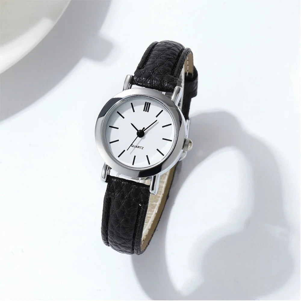 Armbåndsur minimalistisk analog læder kvarts daglig | Luciana