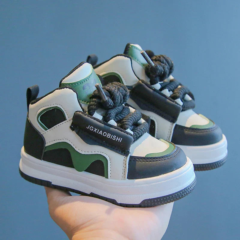 Børnesneakers High Top Snørelukning Stabilitet | Calvero