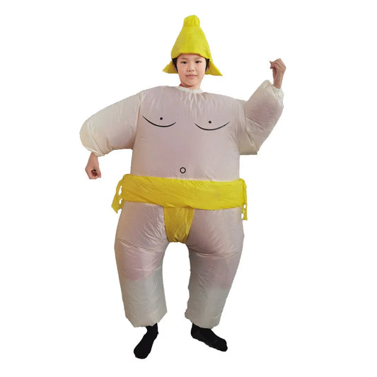 Oppusteligt Sumo Kostume Helkrops Unisex Fest | Brunner