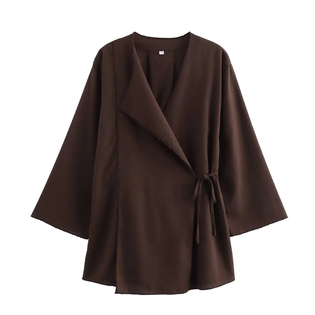 Jakkesæt Løs Elegant Wide Leg Sæt | Zyrel