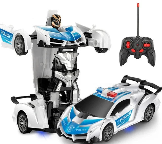 Fjernstyret transformationsbil med robotfunktion og lys | Megaxon