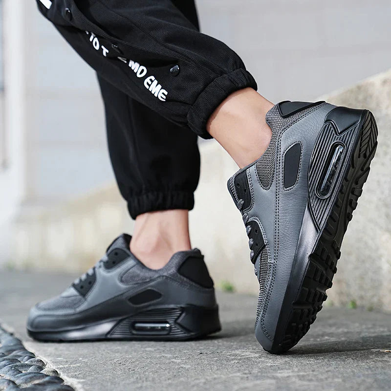 Sneakers tekstil snørelukning gummisål daglig komfort | Calvero