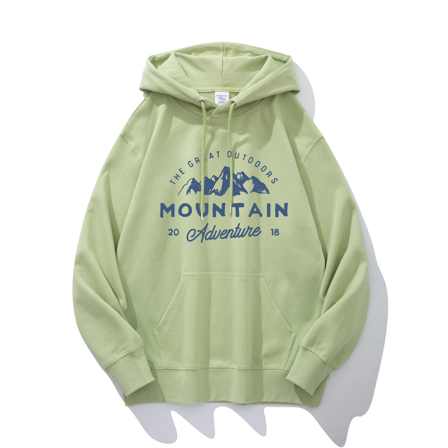 Unisex Let Hoodie med Tekstprint – Casual Hættetrøje til Forår & Efterår