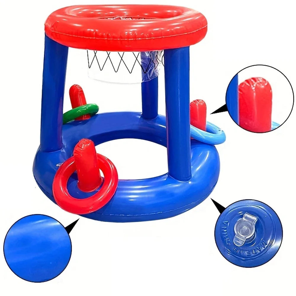 Oppustelig basketballkurv med PVC vandspil | HoopGlide