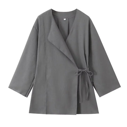 Jakkesæt Løs Elegant Wide Leg Sæt | Zyrel