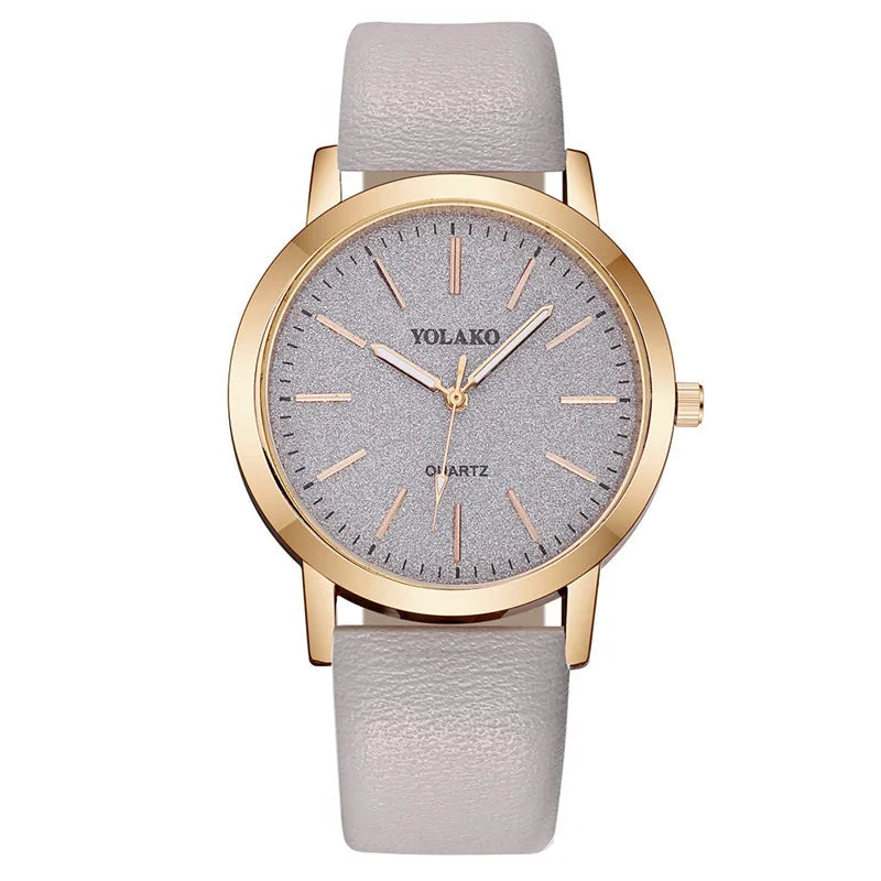 Analogt Armbåndsur Minimalistisk Læder Kvarts | Rovento