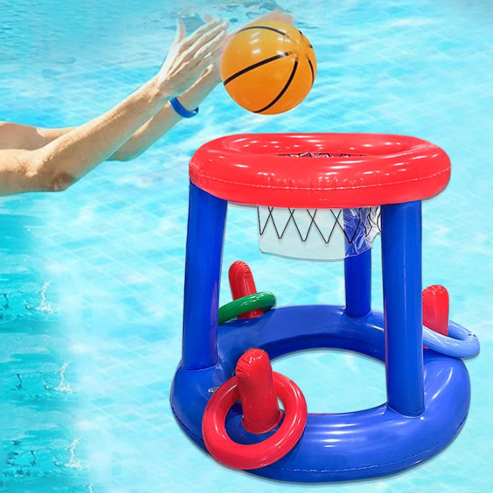 Oppustelig basketballkurv med PVC vandspil | HoopGlide