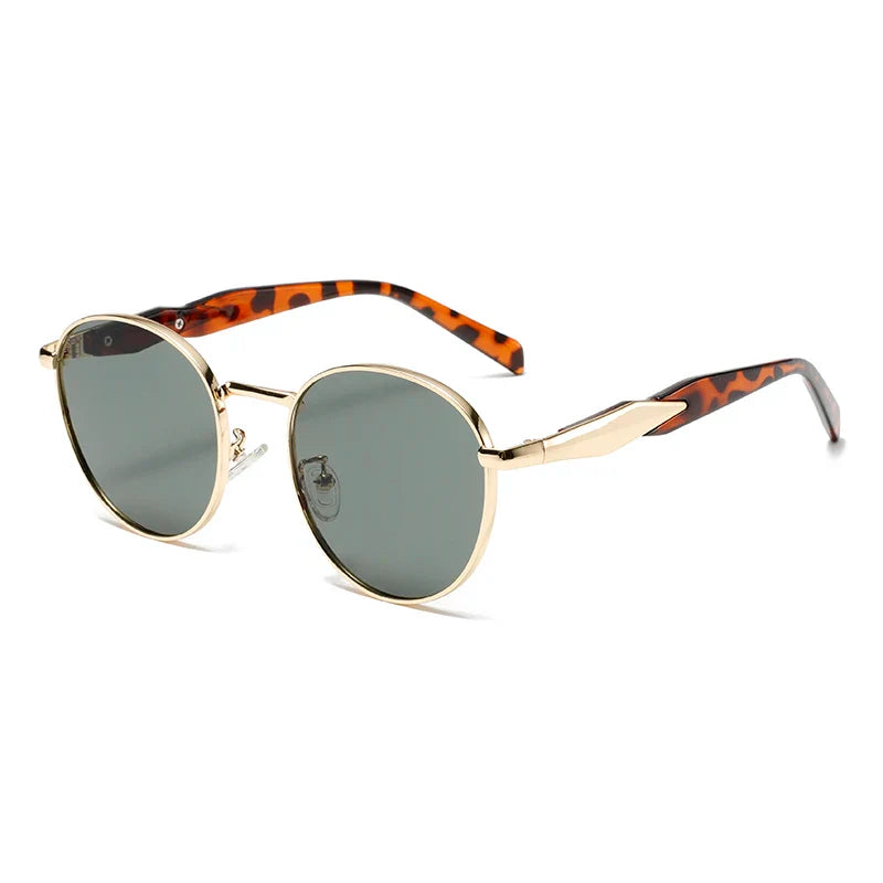 Solbriller Runde UV400 Tortoiseshell Stel | Ravion