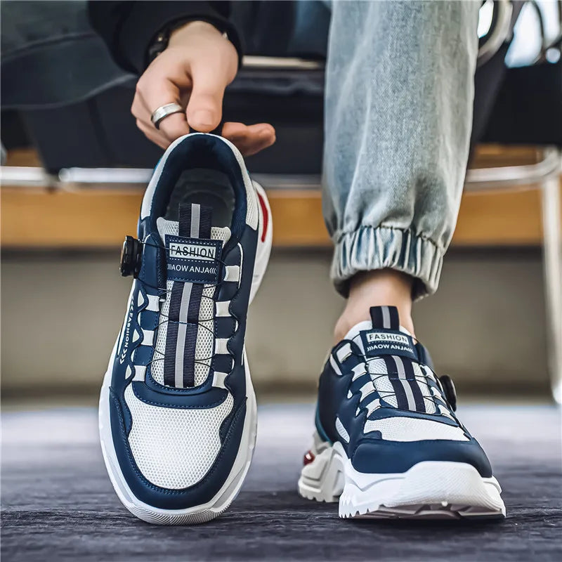 Herre Sneakers Drejelukning Mesh Letvægt Komfort | Zenvor