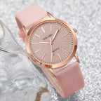 Analogt Armbåndsur Minimalistisk Læder Kvarts | Rovento