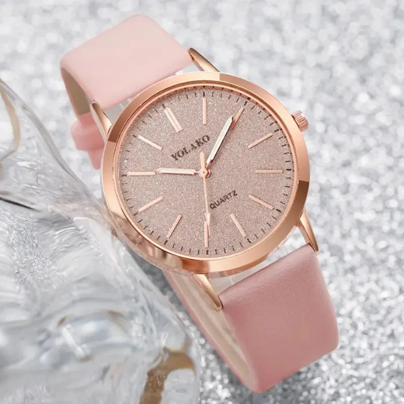 Analogt Armbåndsur Minimalistisk Læder Kvarts | Rovento