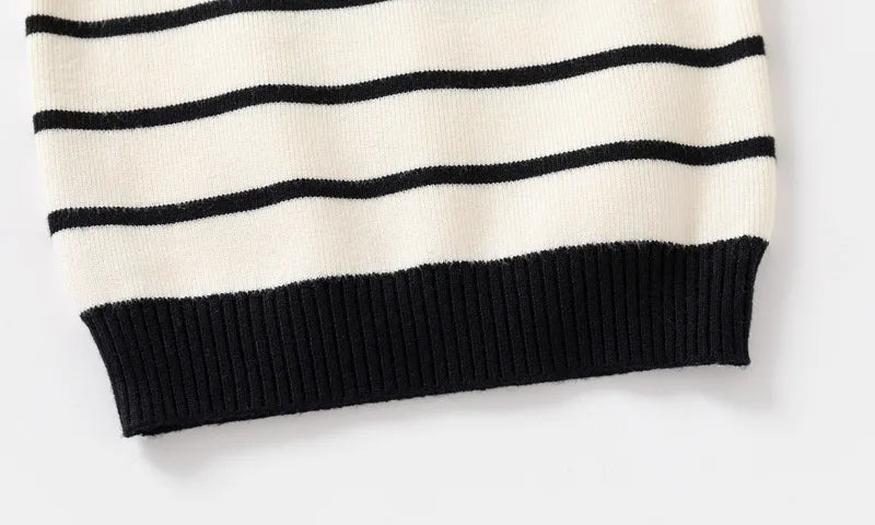Kenvor Lio Unisex Børnesweater Stribet Langærmet Varm Vinter Komfort