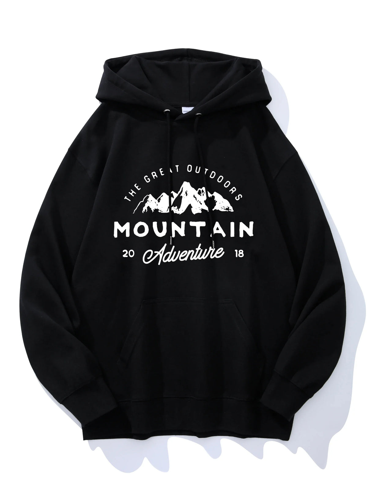 Unisex Hoodie Tekstprint Oversized Pasform Let Polyester Streetwear Komfort | Norex