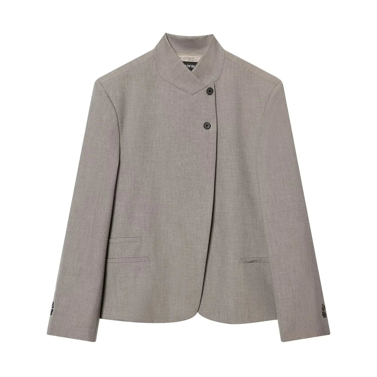 Blazer Stand Collar Casual Lightweight | Elvyn
