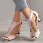 Orthopædiske Sandaler Kitten Heel Komfort T-Rem | Elvion